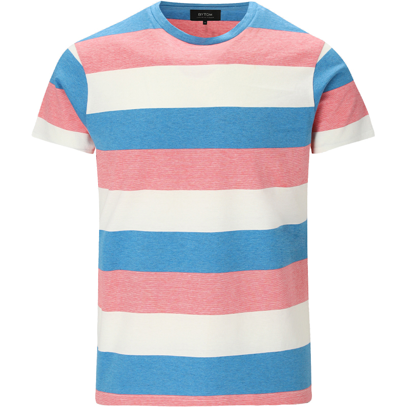 T-shirt w kolorowe pasy