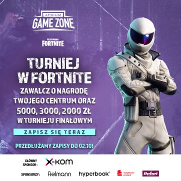 ZAPRASZAMY NA PIERWSZY TURNIEJ FORTNITE ATRIUM GAME ZONE
