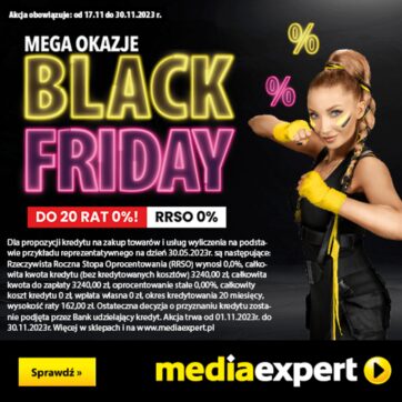 MEGA OKAZJE BLACK FRIDAY!