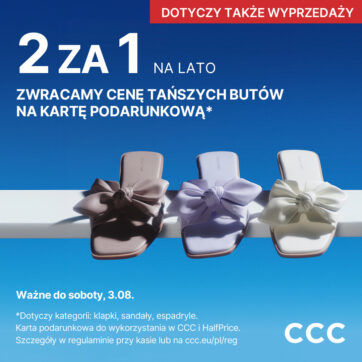2 ZA 1 NA OBUWIE LETNIE