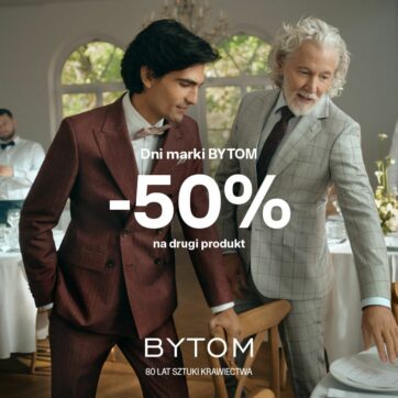 -50 % ma drugą, tańszą sztukę.