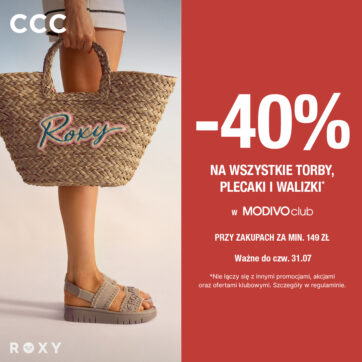 CCC: – 40% na Torby, Walizki i Plecaki przy koszyku 149zł