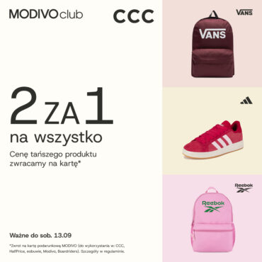 2 za 1 na WSZYSTKO w CCC – sprawdź!