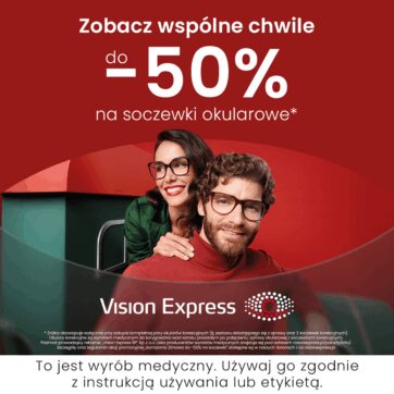 Vision Express – do 50% zniżki na soczewki okularowe