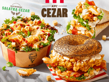 Wiosna rozkwita z KFC Cezar. Sieć zapowiada powrót lekkich dań i całkowitą nowość – Cezar Sandwich