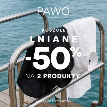 PAWO – 2 koszule lniane -50% taniej