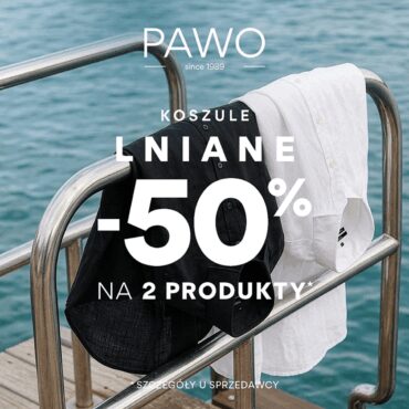 PAWO - 2 koszule lniane -50% taniej