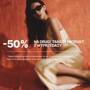 -50% na 2'gą sztukę z wyprzedaży