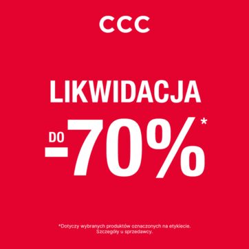 Likwidacja kolekcji do -70% w CCC!