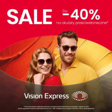 Letnia wyprzedaż okularów przeciwsłonecznych do -40% w Vision Express!