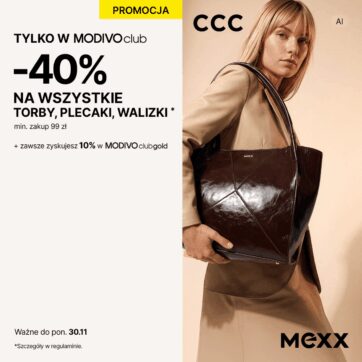 W CCC -40% na wszystkie torby, plecaki i walizki!
