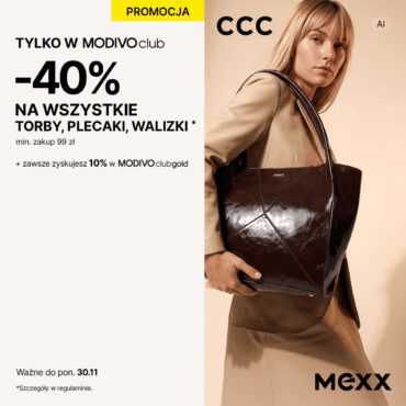 W CCC -40% na wszystkie torby, plecaki i walizki!